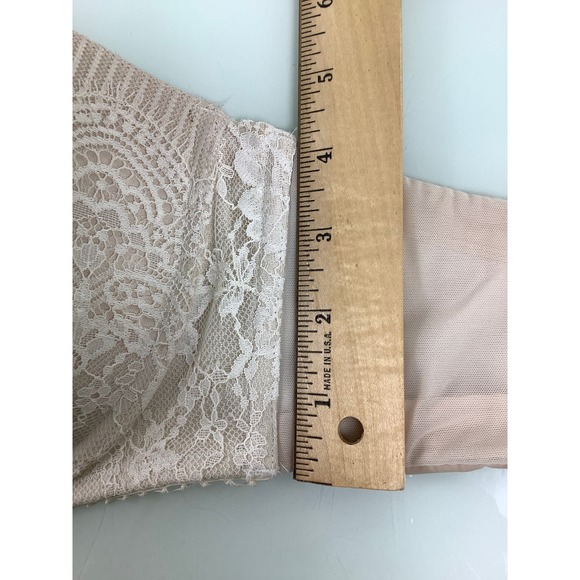 VS Dream Angel Strapless Multi Way Lace Wired Nude bra SZ 38DD or 38E EUC - Picture 12 of 12